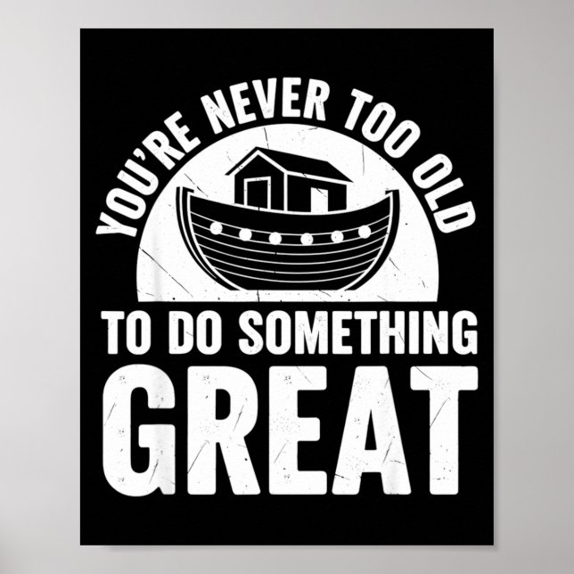 Noah Ark Church Christian Travel Faith You're Neve Poster (Framsidan)
