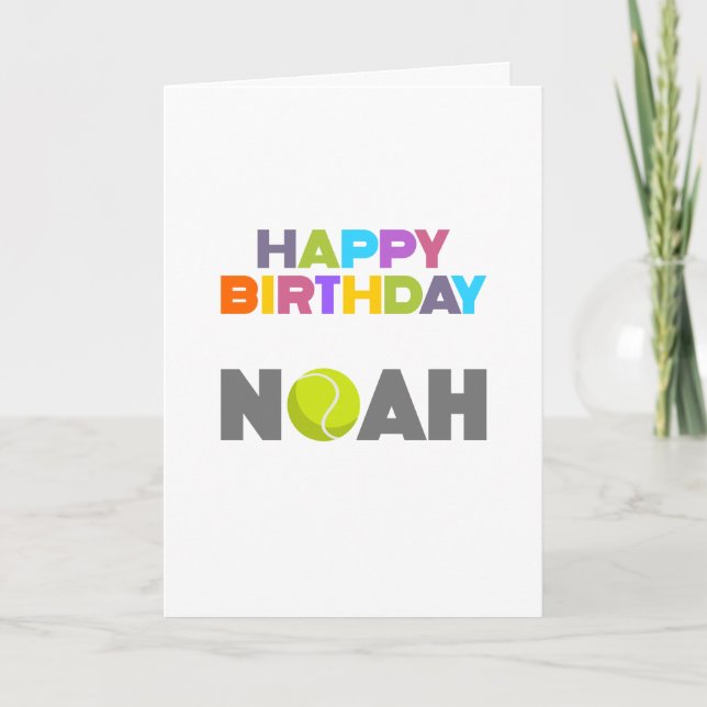 Noah Birthday - tackkort (Framsida)