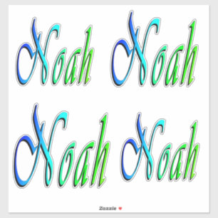 Noah Colorful Namn, Klistermärken