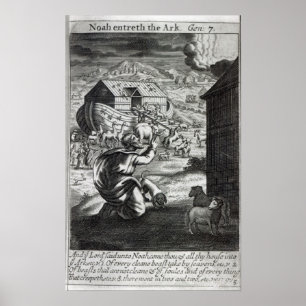 Noah entreth ark poster