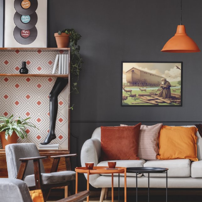 Noah Förbereder Underbara Ark Poster (Skapare uppladdad)