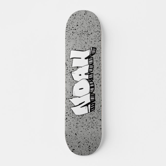Noah Graffiti Anpassningsbar Personlig Coola Skate Mini Skateboard Bräda 18,5 Cm (Framsida)