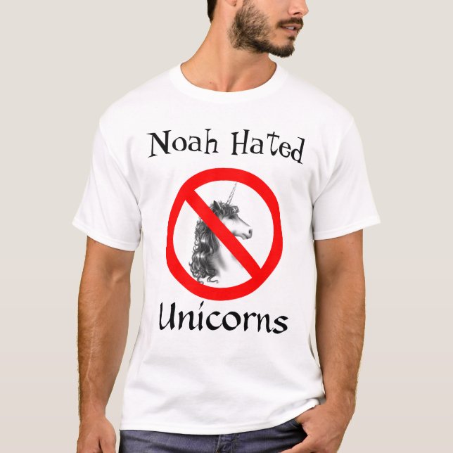 Noah hatade Unicorns Tee (Framsida)