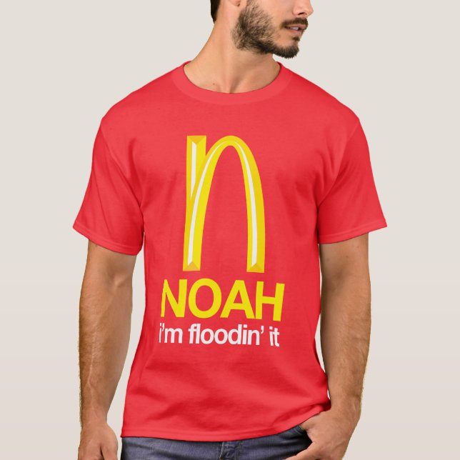 Noah - I-förmiddagfloodin det Tee Shirt (Framsida)