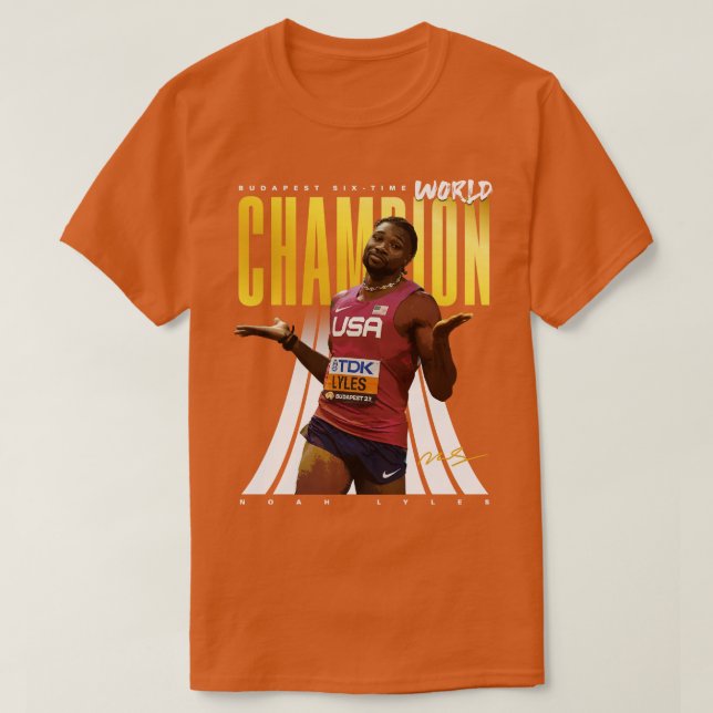 Noah Lyles T Shirt (Design framsida)