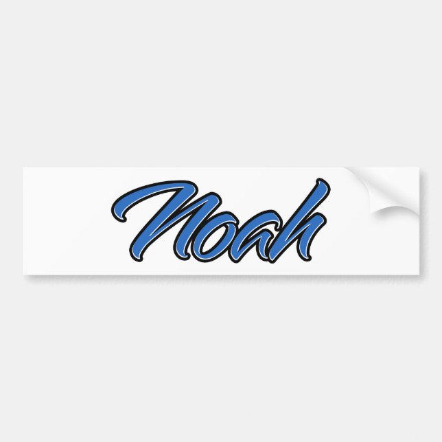 Noah Namn blue Aufkleber Sticker Autoaufkleber Bildekal (Framsidan)