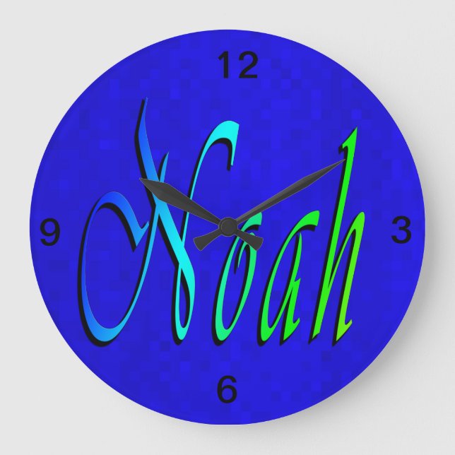 Noah, Namn, Logotyp Stor Klocka (Framsida)