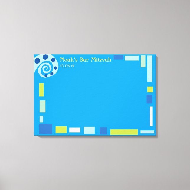 NOAH:s Bat mitzvah inloggningsnämnd för VINKARARE  Canvastryck (Framsida)