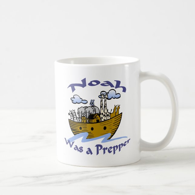 Noah var en Prepper Kaffemugg (Höger)
