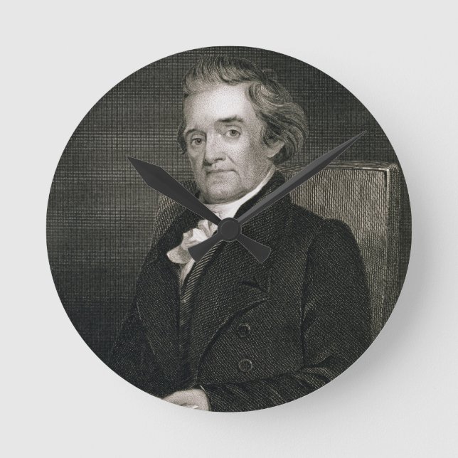 Noah Webster (1758-1843) graverad av Frederick W. Rund Klocka (Framsida)