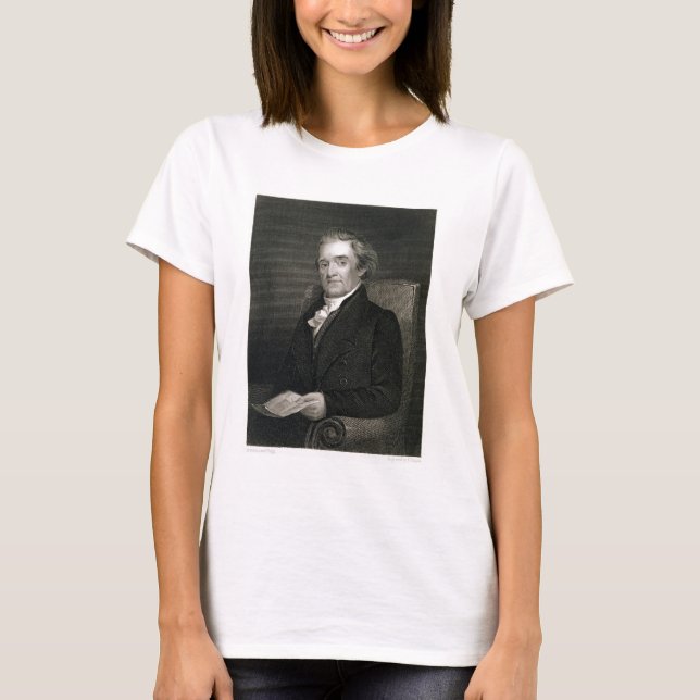 Noah Webster (1758-1843) graverad av Frederick W. T-shirt (Framsida)