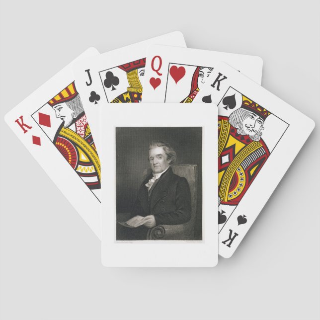 Noah Webster (1758-1843) som inristas av Frederick Casinokort (Baksidan)