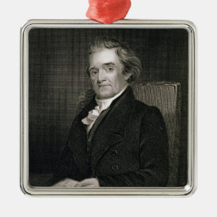 Noah Webster (1758-1843) som inristas av Frederick Julgransprydnad Metall
