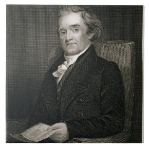 Noah Webster (1758-1843) som inristas av Frederick Kakelplatta