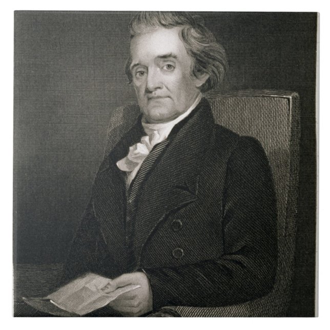 Noah Webster (1758-1843) som inristas av Frederick Kakelplatta (Framsidan)