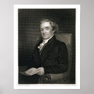 Noah Webster (1758-1843) som inristas av Frederick Poster