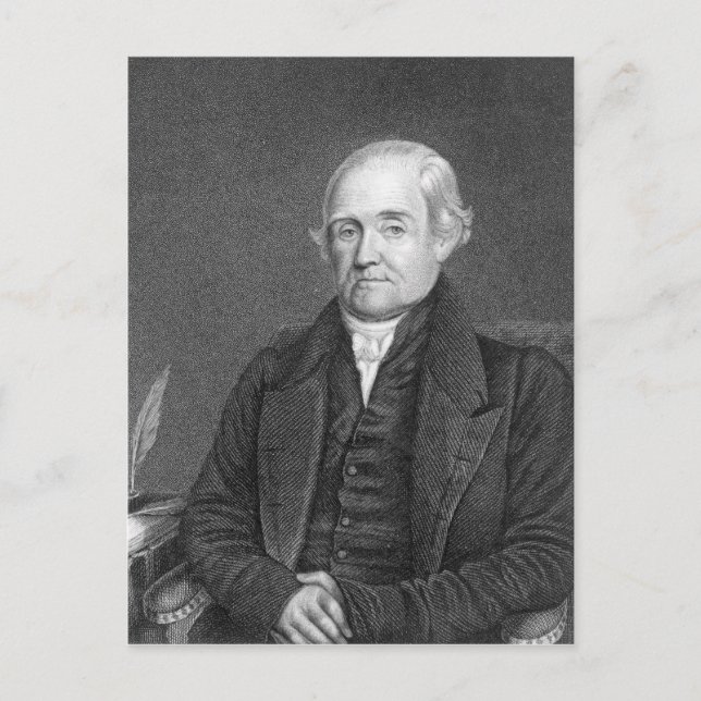 Noah Webster graverat av G. Parker Vykort (Framsida)