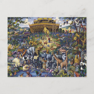 Noahs Ark Animals Vykort