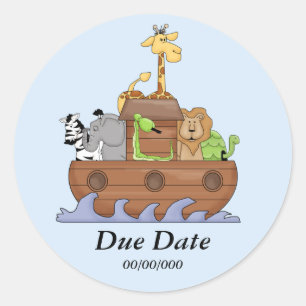 Noahs Ark Anpassade Sticker Runt Klistermärke
