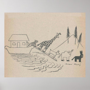 Noahs Ark Art Print Poster