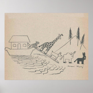 Noahs Ark Art Print Poster