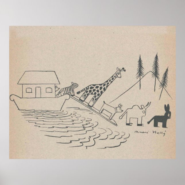 Noahs Ark Art Print Poster (Framsidan)