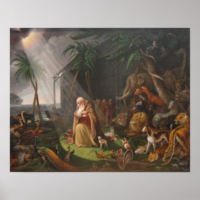 Noahs Ark av Charles Wilson Peale - Circa 1819 Poster (Framsidan)