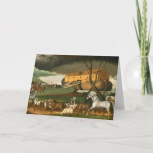 Noahs Ark av Edward Hicks - 1846 Kort