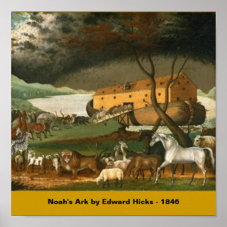 Noahs Ark av Edward Hicks - 1846 Poster