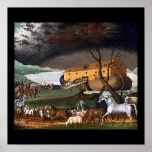 Noahs Ark av Edward Hicks - Circa 1846 Poster