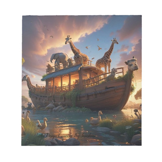 Noahs Ark av Hope Anteckningsblock (Framsida)