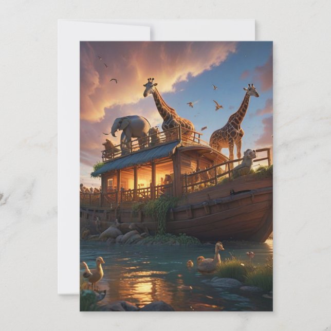 Noahs Ark av Hope Tack Kort (Framsida)