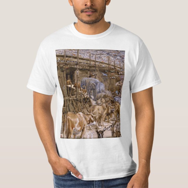 Noahs Ark av James Tissot - Circa 1900 T Shirt (Framsida)