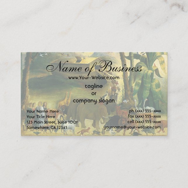 Noahs Ark av Joseph Henry Hidley Visitkort (Framsida)