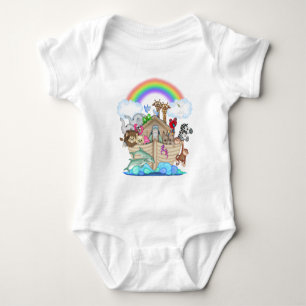 Noahs Ark baby djur romper unisex T-shirt