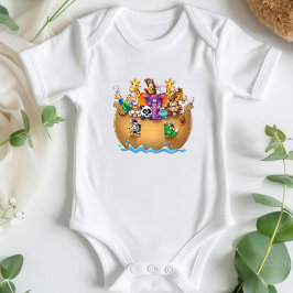 Noahs Ark Baby djur T Shirt