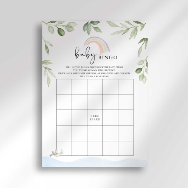 Noahs Ark Baby Shower Bingo Game Inbjudningar (Skapare uppladdad)