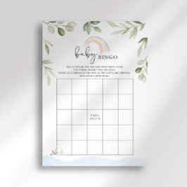 Noah's Ark Baby Shower Bingo-spel Inbjudningar