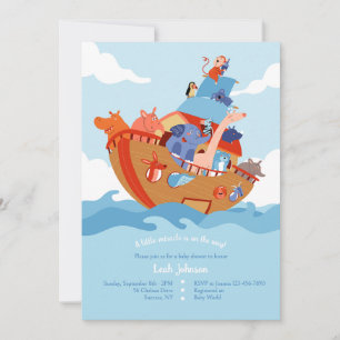 Noahs Ark Baby Shower Inbjudningar