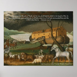 Noahs Ark Bible Scripture Standard Artwork Print Poster