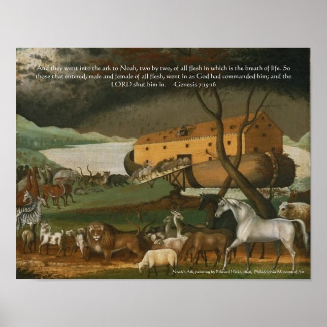 Noahs Ark Bible Scripture Standard Artwork Print Poster (Framsidan)