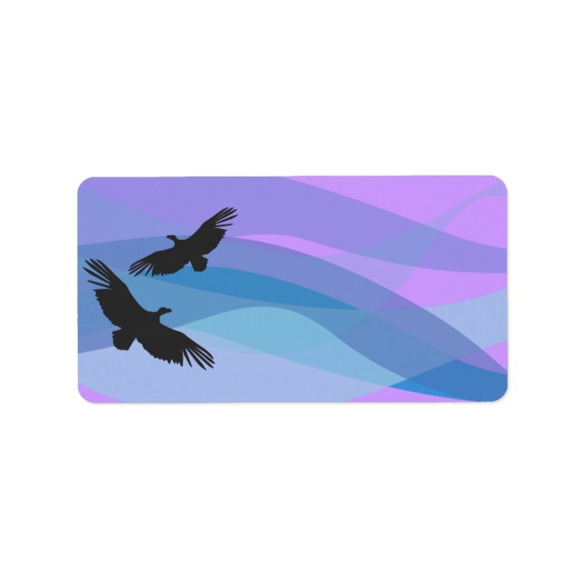 Noahs Ark Birds Skriv ut din Adressetiketter Stick (Framsidan)