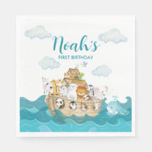 Noahs Ark Birthday Napkins