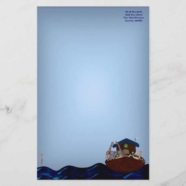 Noahs Ark Brevpapper (Framsida)
