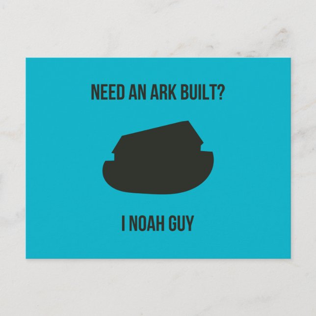 Noahs Ark Christian Pun Vykort (Framsida)