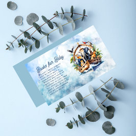 Noahs Ark Cute Animals Baby Shower Bokar för Baby Tilläggskort