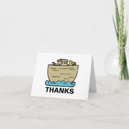 Noahs Ark Cute Christian Baby Shower Tack Kort