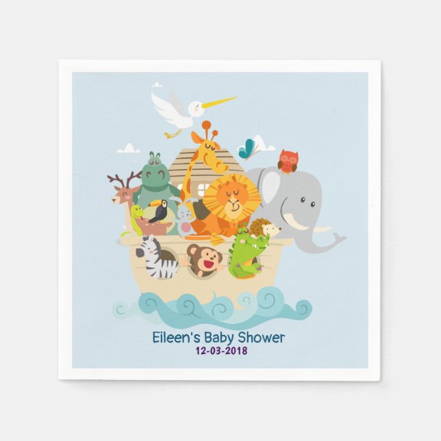 Noahs Ark - djur Pappersservett (Framsidan)