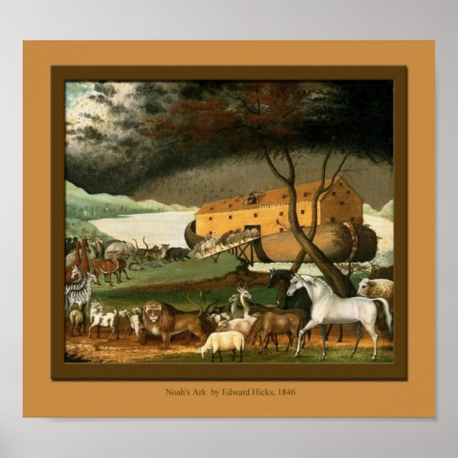Noahs Ark Fine Art Kids rumsutskrift Poster (Framsidan)