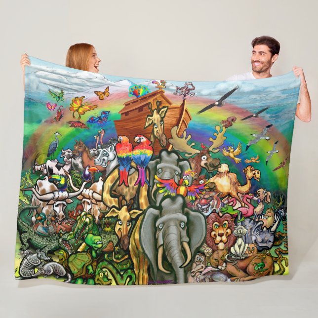 Noahs Ark Fleece Blanket (På plats)